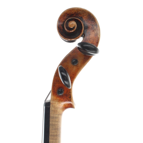 2453 - Good late 19th century violin labelled Joseph Guarnerius.., 14 1/8