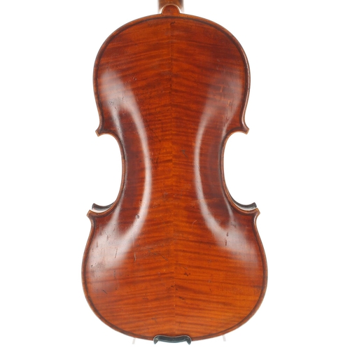 2454 - 19th century violin, possibly French, 14 1/8