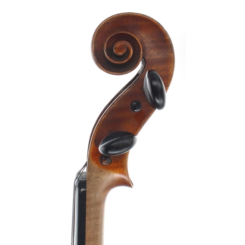 2454 - 19th century violin, possibly French, 14 1/8