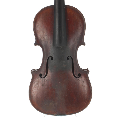 2456 - German Stradivari copy violin circa 1900, 14 1/4