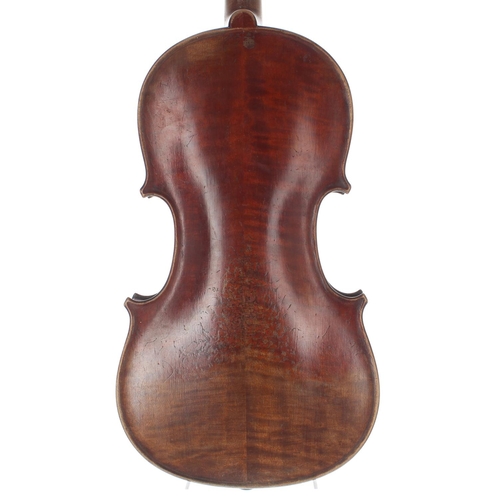 2456 - German Stradivari copy violin circa 1900, 14 1/4