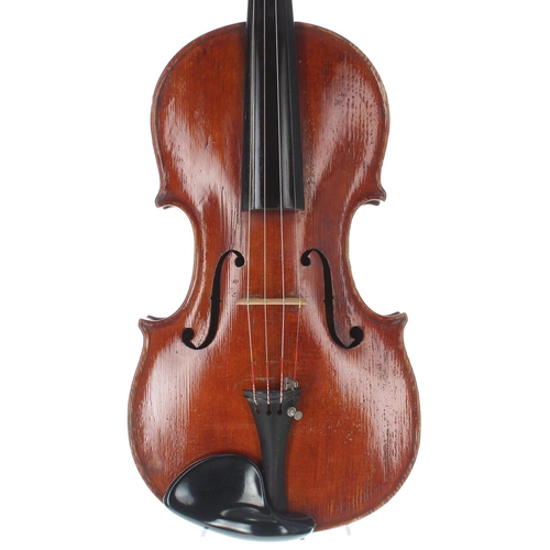 2457 - Early 20th century violin, 14 1/4