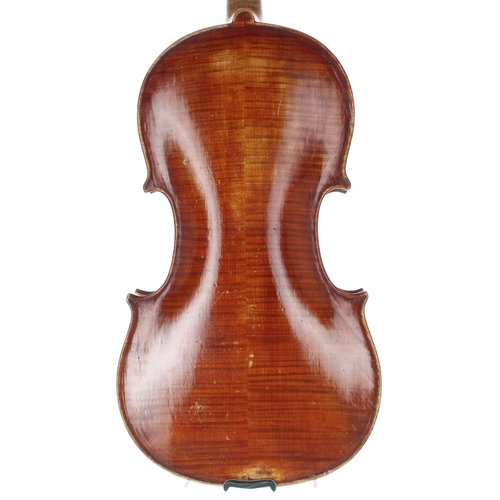 2457 - Early 20th century violin, 14 1/4