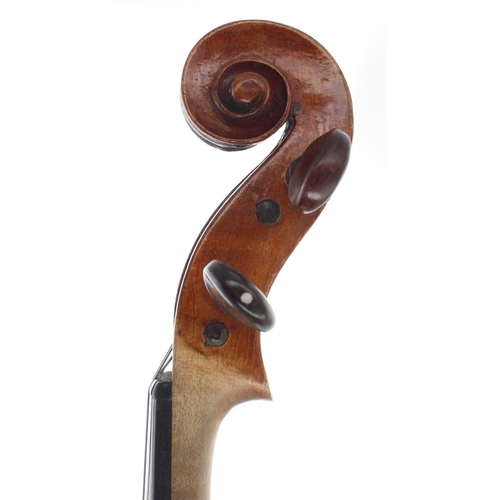 2457 - Early 20th century violin, 14 1/4