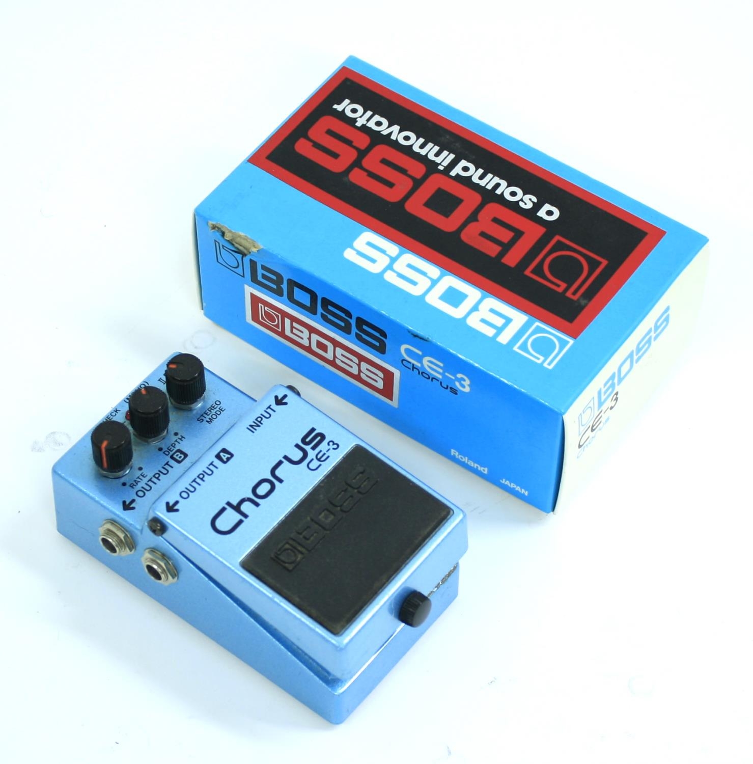 1986 Boss CE-3 Chorus guitar pedal, made in Japan, boxed*Please