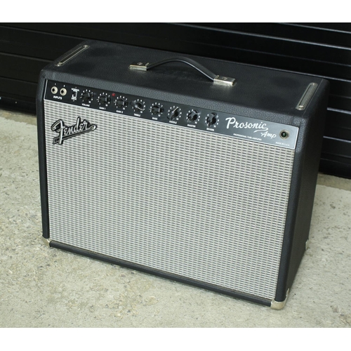 1087 - Fender Prosonic-Amp guitar amplifier, made in USA, with foot switch and dust cover*Please note: Gard... 