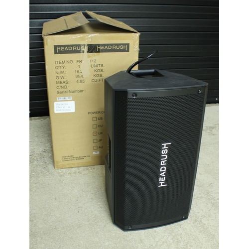 1088 - Headrush FRFR-112 guitar/PA powered amplifier cabinet, within original box*Please note: Gardiner Hou... 