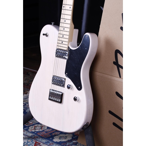 666 - Harley Benton Deluxe Series TE-90 FLT electric guitar, vintage white finish (unused within original ... 