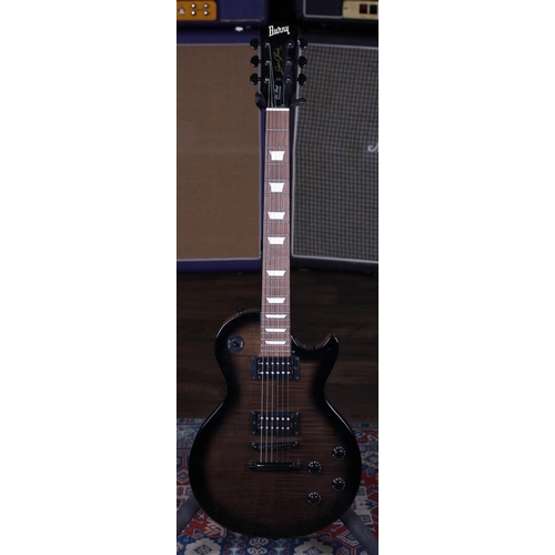 683 - 2009 Burny Super Grade electric guitar; Body: black burst finish, a few minor dings and surface scra... 