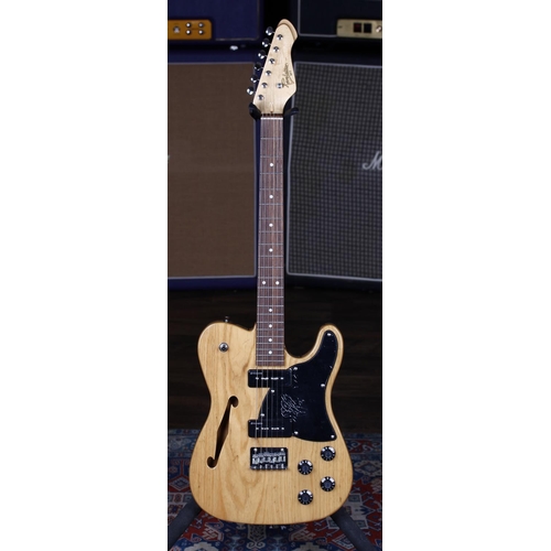 684 - Revelation RFT Thinline electric guitar; Body: natural finish; Neck: maple; Fretboard: rosewood; Fre... 