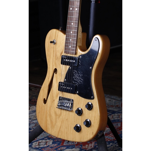 684 - Revelation RFT Thinline electric guitar; Body: natural finish; Neck: maple; Fretboard: rosewood; Fre... 