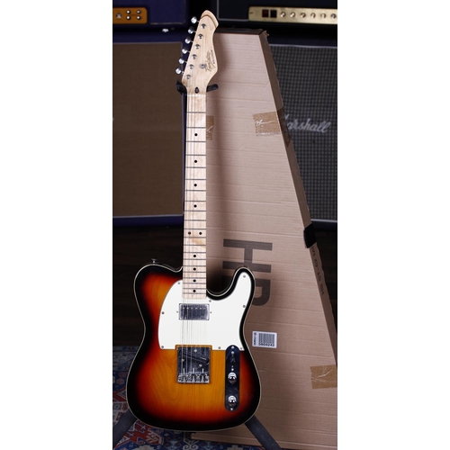 692 - Revelation RTE Custom electric guitar; Body: three-tone sunburst finish; Neck: maple; Fretboard: map... 