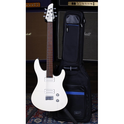 712 - Yamaha RGX A2 electric guitar, made in Taiwan; Body: white and grey finish, paint chip within treble... 