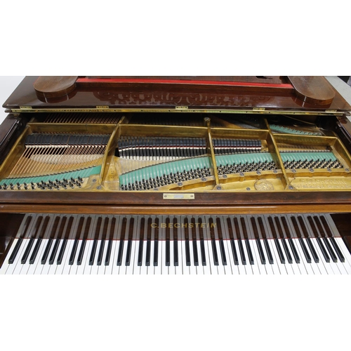 1556 - Good Rosewood Bechstein Model B Grand Piano, frame number 51027, circa 1900, supported upon octagona... 