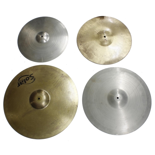 1577 - Two vintage Zyn cymbals, one 15