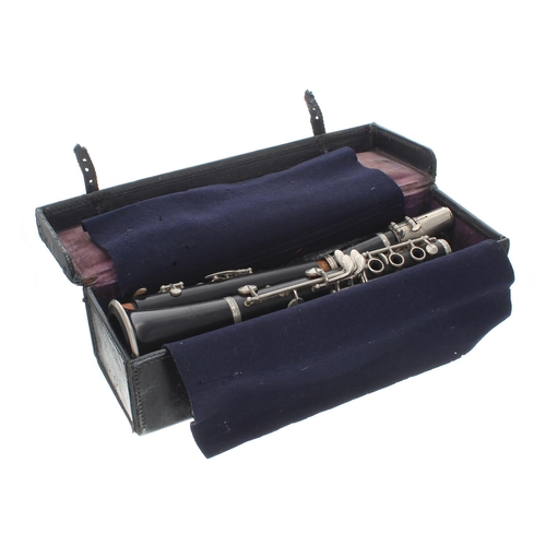 1833 - Old French blackwood clarinet by and stamped Noblet, ser. no. 67356