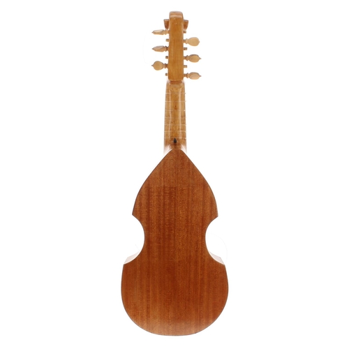 2507 - Contemporary English treble viol by and labelled Geoff Wills...1975, overall length 30