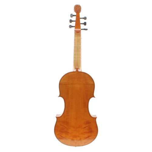 2508 - Contemporary English tenor viol by and labelled Michael Fleming, Oxford, no. 69, 1990, with violonce... 