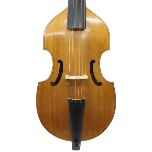 2509 - Contemporary English bass viol by and labelled Brian Bourne, Grayshott, 2006, overall length 50