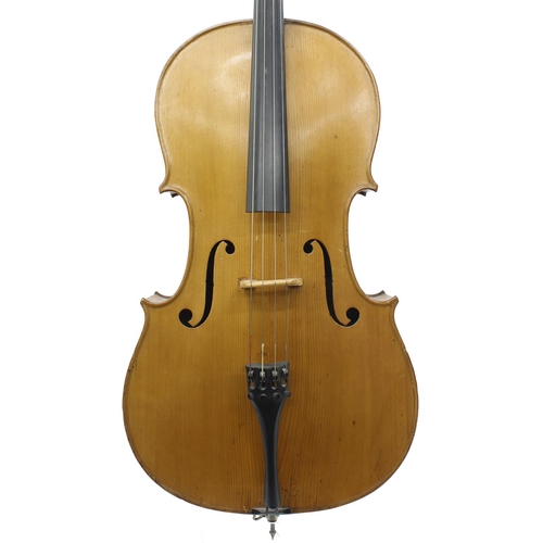 2515 - 19th century violoncello, unlabelled, 28 3/4