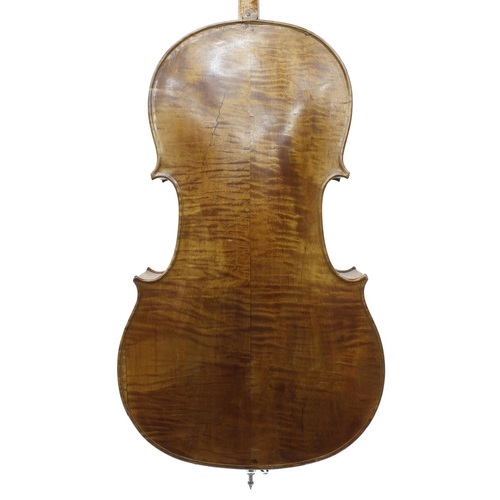 2515 - 19th century violoncello, unlabelled, 28 3/4