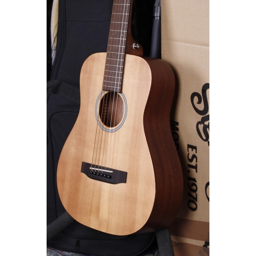 739 - 2013 Sigma Guitars TM-12 acoustic travel guitar, with original gig bag (bag ripped) and original shi... 