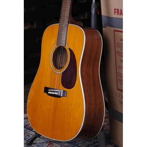 740 - Sigma for Martin Dreadnought acoustic guitar, made in Taiwan; Back and sides: Indian rosewood, light... 