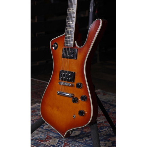 759 - Hondo II HD940BS 'Iceman' electric guitar, made in Korea, circa 1980; Body: brown sunburst finish, r... 