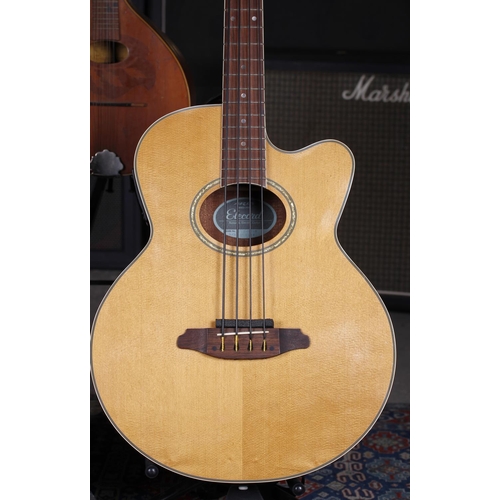 Aria Elecord FEB SPIN electro acoustic bass guitar together with