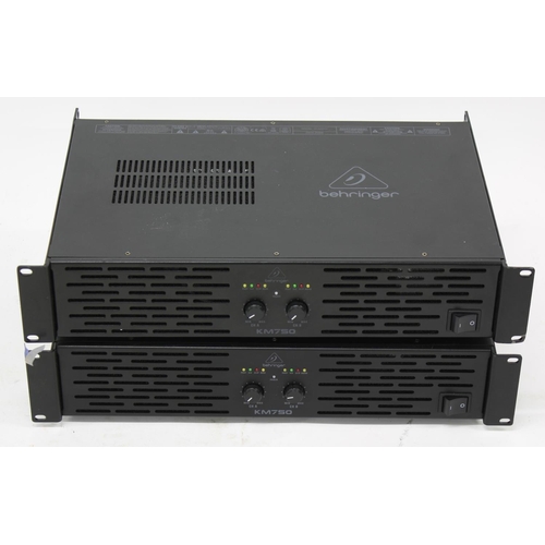 3170 - Pair of Behringer KM750 power amplifier rack units*Please note: Gardiner Houlgate do not guarantee t... 