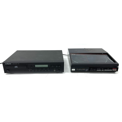 3096 - Eclipse CD420 compact disc player; together with a Fisher MT-M23 full automatic linear tracking reco... 