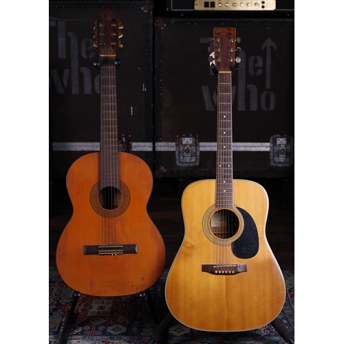 703 - Suzuki SD365S acoustic guitar; Back and sides: rosewood, surface scratches and other marks; Top: nat... 