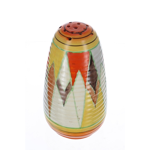 522 - Clarice Cliff Bizarre 'Sungold' Lynton sugar sifter, 5