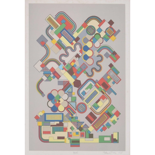 601 - Edoardo Paolozzi (Scottish 1924-2005) - 'Ponti', screen print in colour, signed and inscribed with t... 