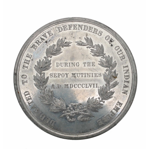 760 - Pinches metal medal - Defenders of Indian Empire during the Sepoy Mutinies 1857, Justice s... 