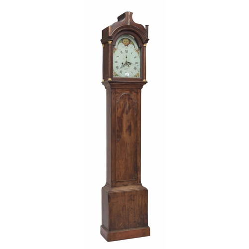 775 - Mahogany eight-day longcase clock, the 12