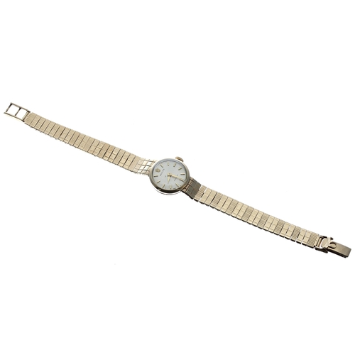 17 - Rolex Precision 9ct lady's wristwatch, serial no. 224xx, London 1964, circular silvered dial with ap... 
