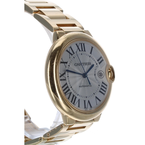 43 - Cartier Ballon Bleu 18ct automatic gentleman's wristwatch, reference no. 2998, serial no. 8912xxx, s... 