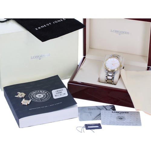 58 - Longines Master Collection automatic gold and stainless steel gentleman's wristwatch, reference no. ... 