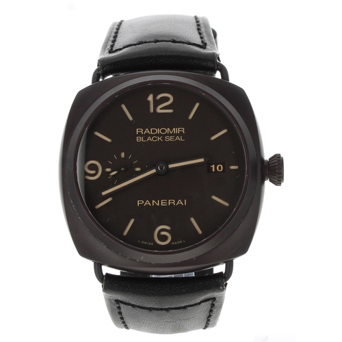 66 - Panerai Radiomir Black Seal automatic composite gentleman's wristwatch, reference no. OP6959, serial... 