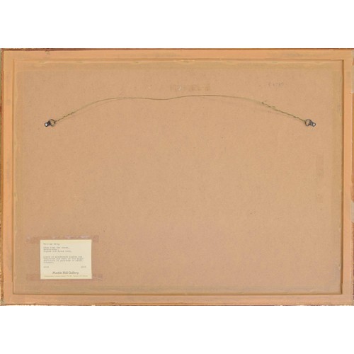 907 - William Gray (1835-1883) - Eton College chapel from the meadows, with two figures fishing in a punt ... 