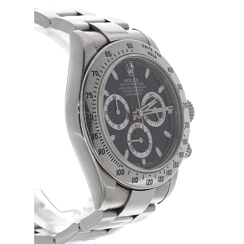 31 - Rolex Oyster Perpetual Cosmograph Daytona stainless steel gentleman's wristwatch, reference no. 1165... 