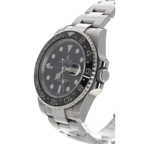 36 - Rolex Oyster Perpetual Date GMT Master II stainless steel gentleman's wristwatch, reference no. 1167... 
