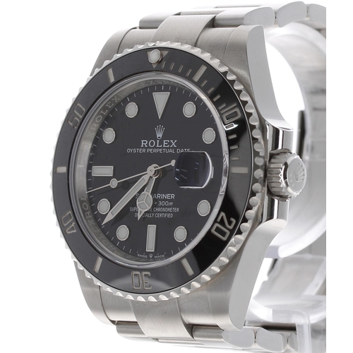 38 - Rolex Oyster Perpetual Date Submariner stainless steel gentleman's wristwatch, reference no. 126610L... 