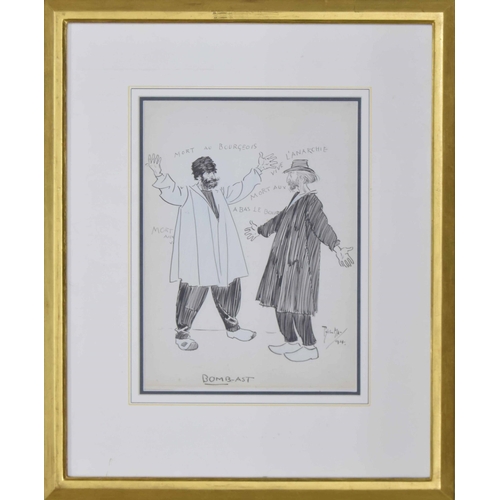 898 - Phil May RI., RP., NEAC., (1864-1903) - Figurative caricature titled 