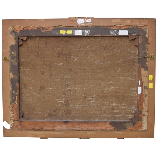 976 - Oliver Hall RA., RWS., RE., (1869-1957) - A view of Richmond, North Yorkshire with figures on the ri... 