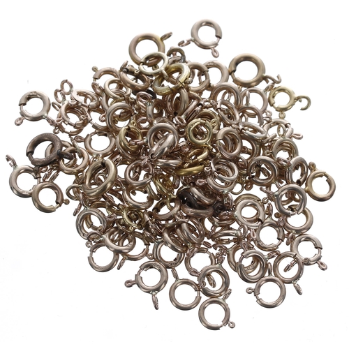 238 - Assortment of mostly 9ct ring clasps, 17.5gm