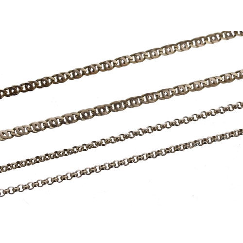 281 - Two 9ct necklaces, 20.4gm (2)