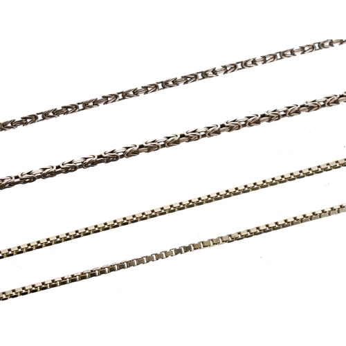 358 - Two 9ct necklaces, 15.7gm (2)