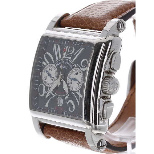 87 - Franck Muller Master of Complications King Conquistador Cortez chronograph automatic stainless steel... 